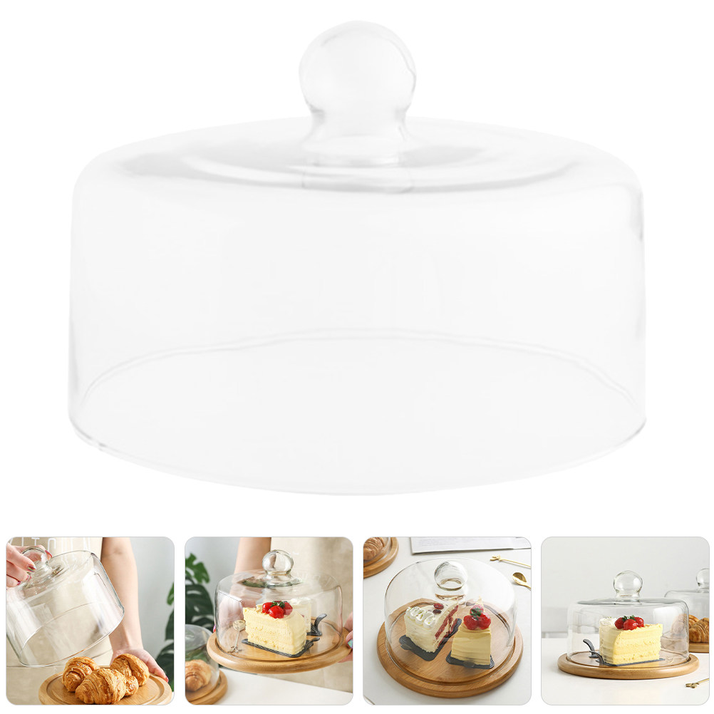 Plastic Dome Clear - 18 cm glazen taartdeksel voor dessertpresentatie,