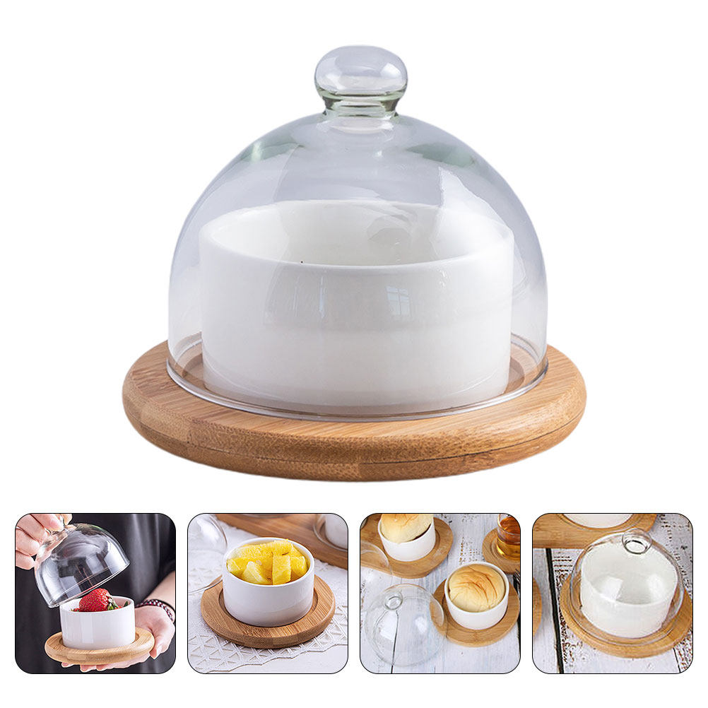 Keramische saladeschaalset met - Plastic Dome Clear recensie en prijs