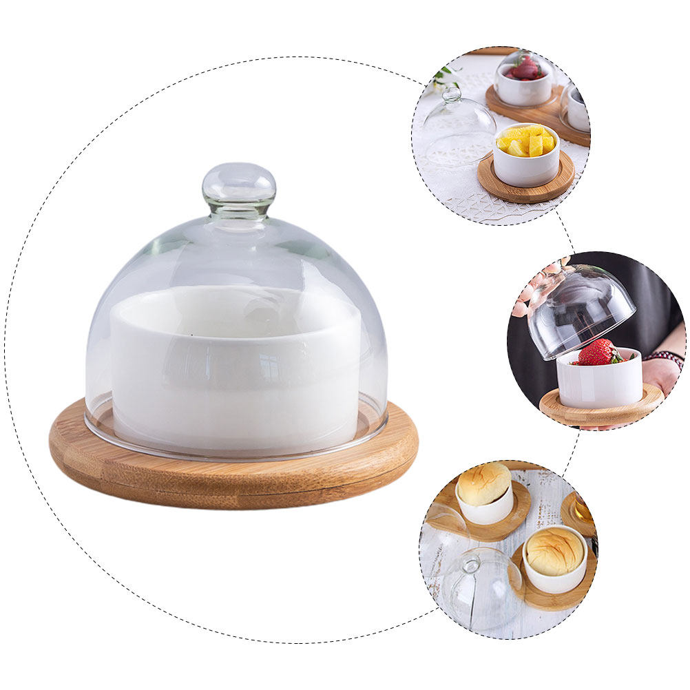 Keramische saladeschaalset met - Plastic Dome Clear recensie en prijs