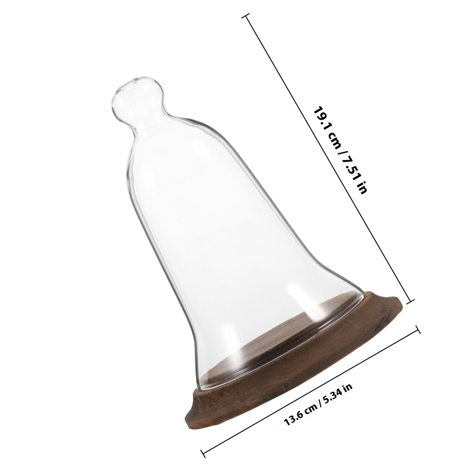 Glazen stolp displaykap van ho - Plastic Dome Clear recensie en prijs